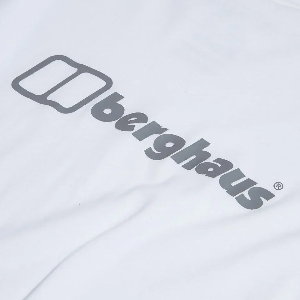 Berghaus Men's Organic Big Colour Logo Super Stretch Tee White