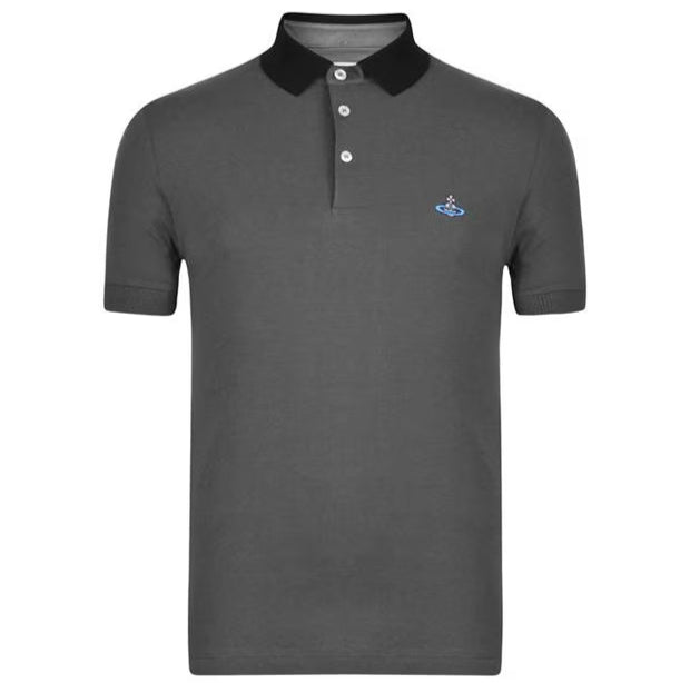VIVIENNE WESTWOOD
CONTRASTING COLLAR POLO SHIRT