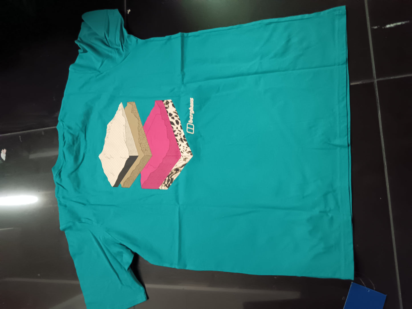 Berghaus mens geology colour logo ss tee