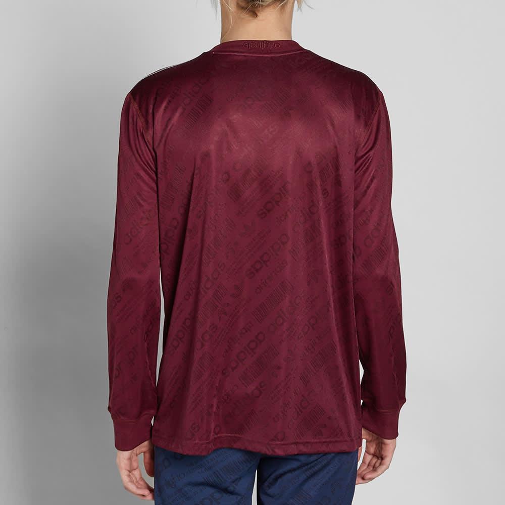 Adidas X Alexander Wang Long Sleeve Football Jersey - Maroon (4349257810033)