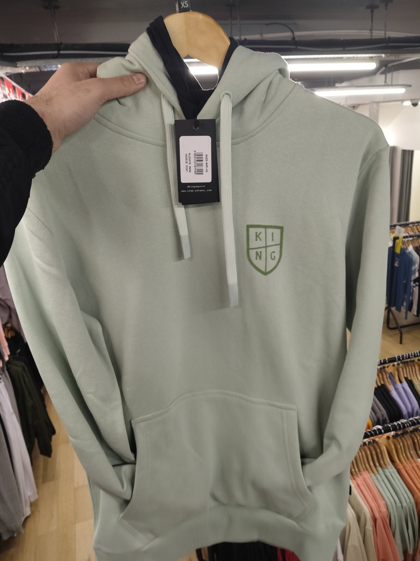 King Aldgate mask hoodie