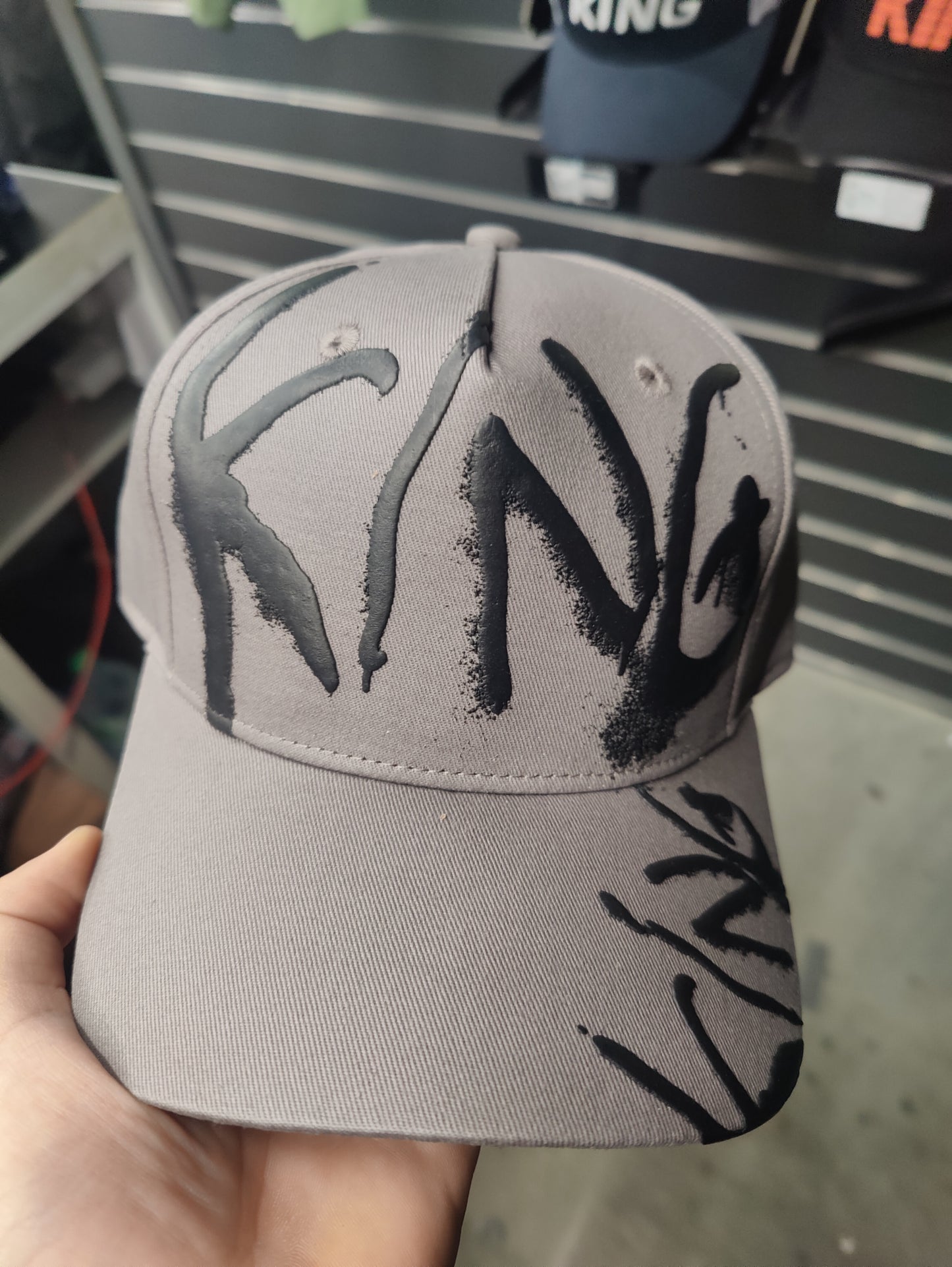 King deranged curved peak hat