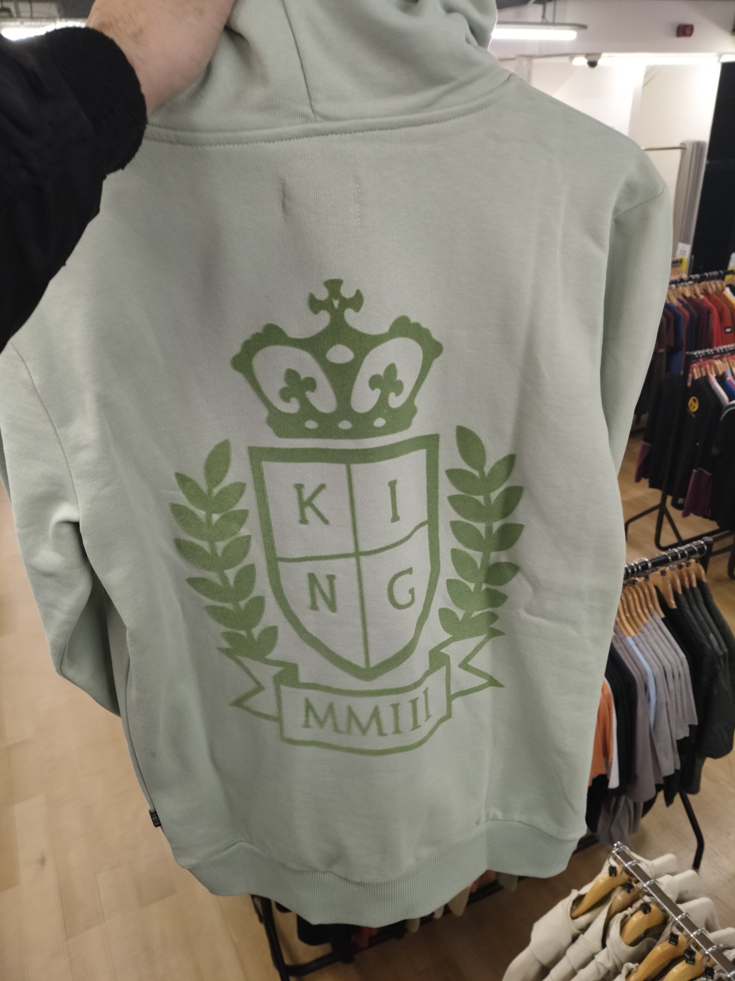 King Aldgate mask hoodie