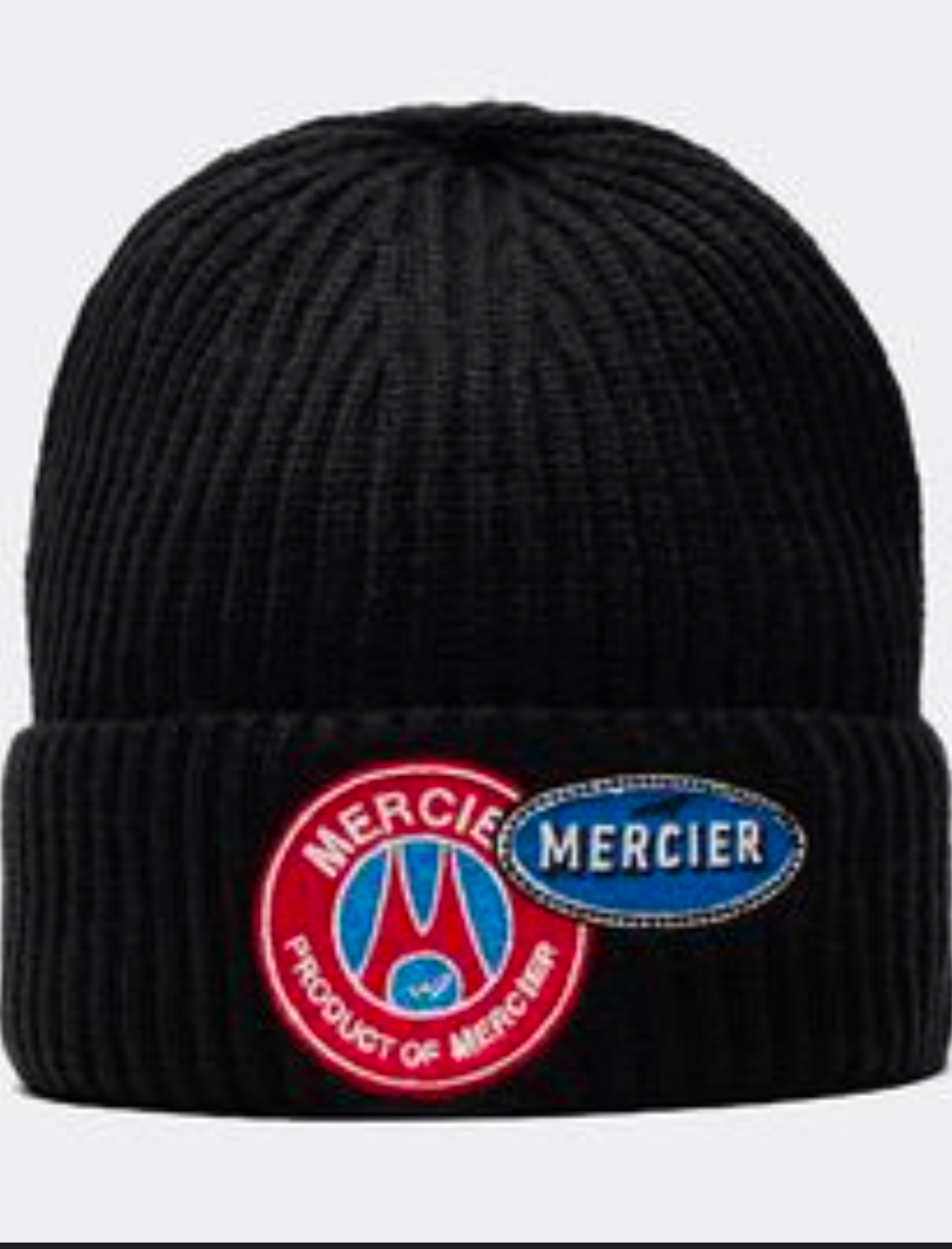 Mercier Ribbed Badges Beanie