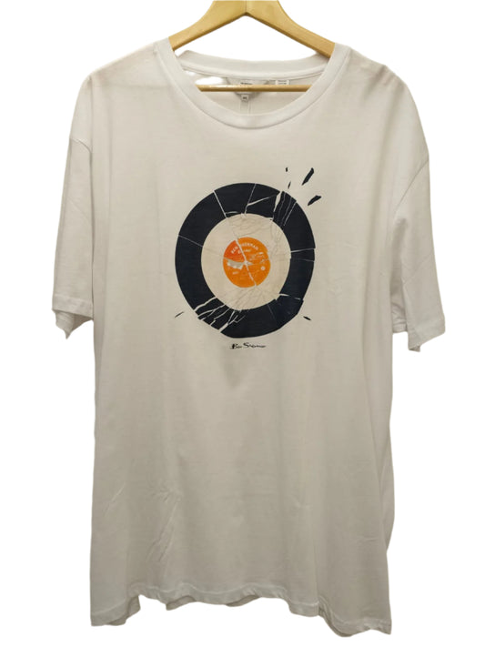 Ben Sherman Broken Record T-Shirt - White