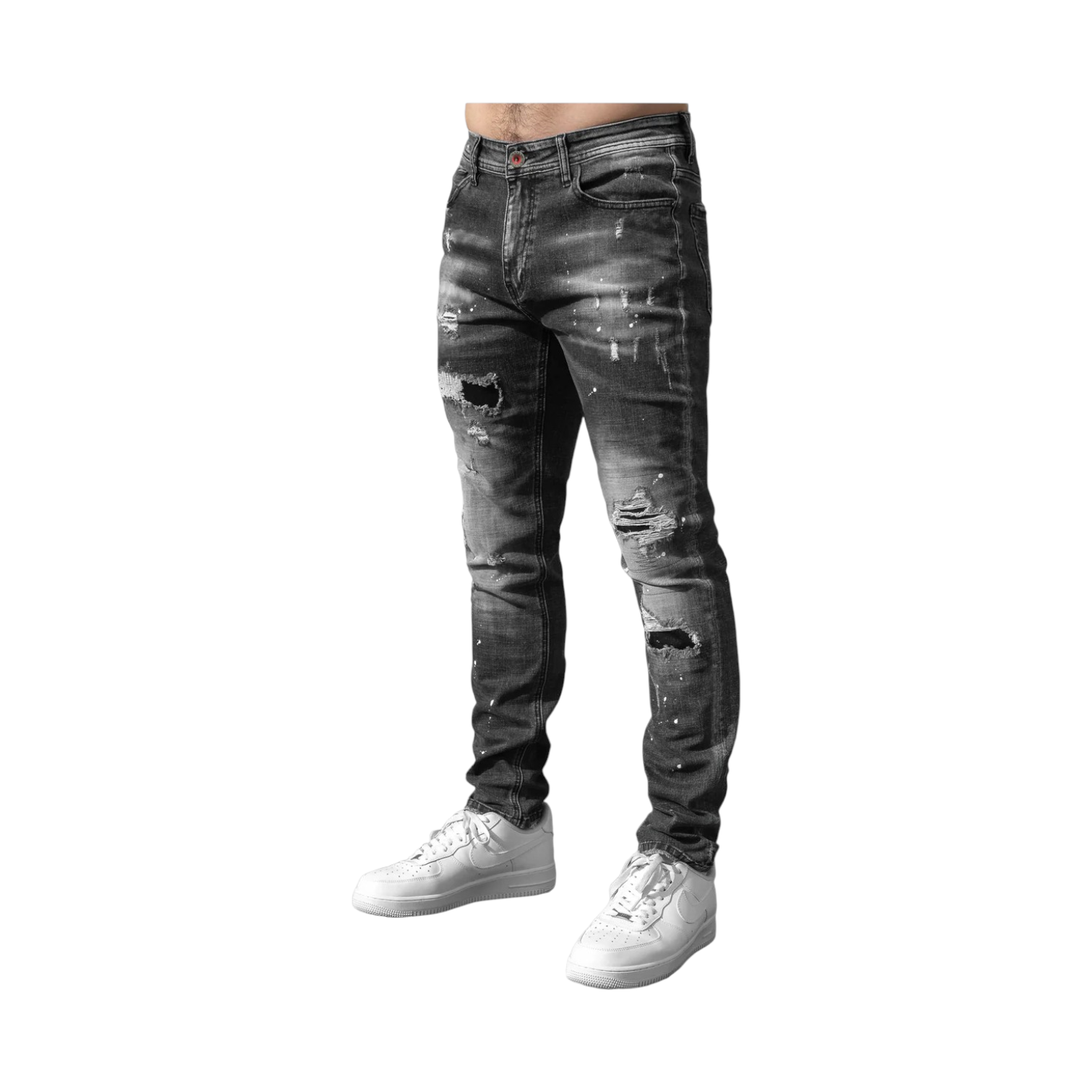 Enzo Slim Fit Ripped Jeans