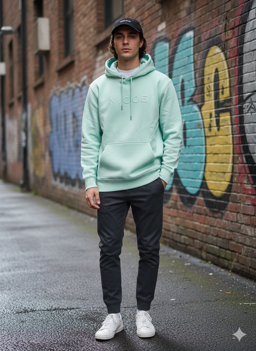 Nicce Mercury Hood Pale Mint