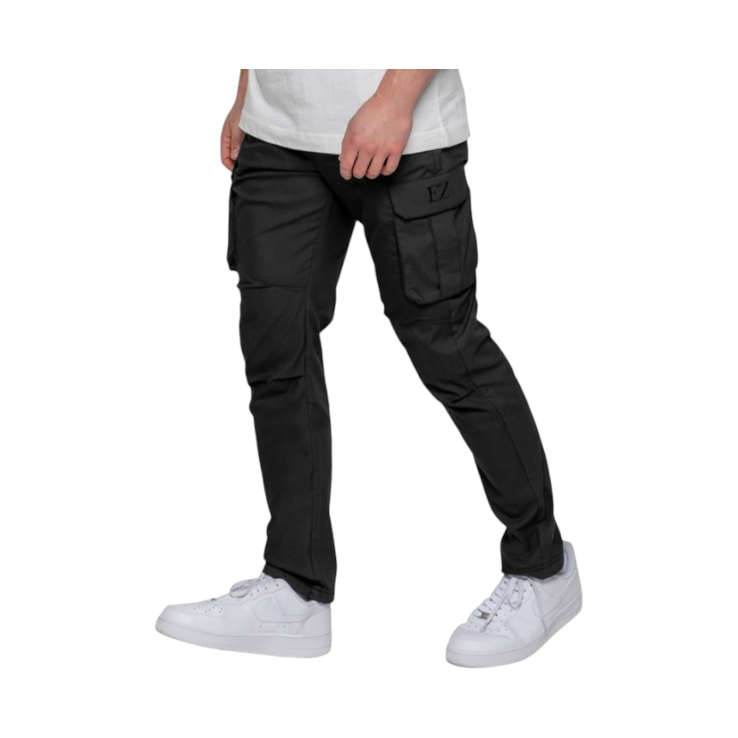 Enzo Cargo Trousers Black