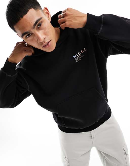 Nicce Warped Logo Hood