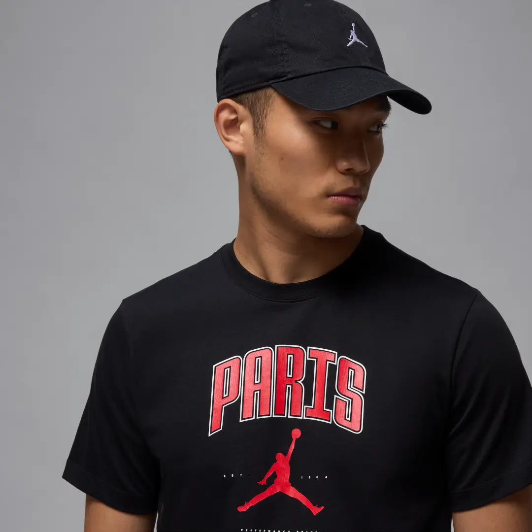 Nike Jordan Men's Paris T-Shirt - Black - Cotton