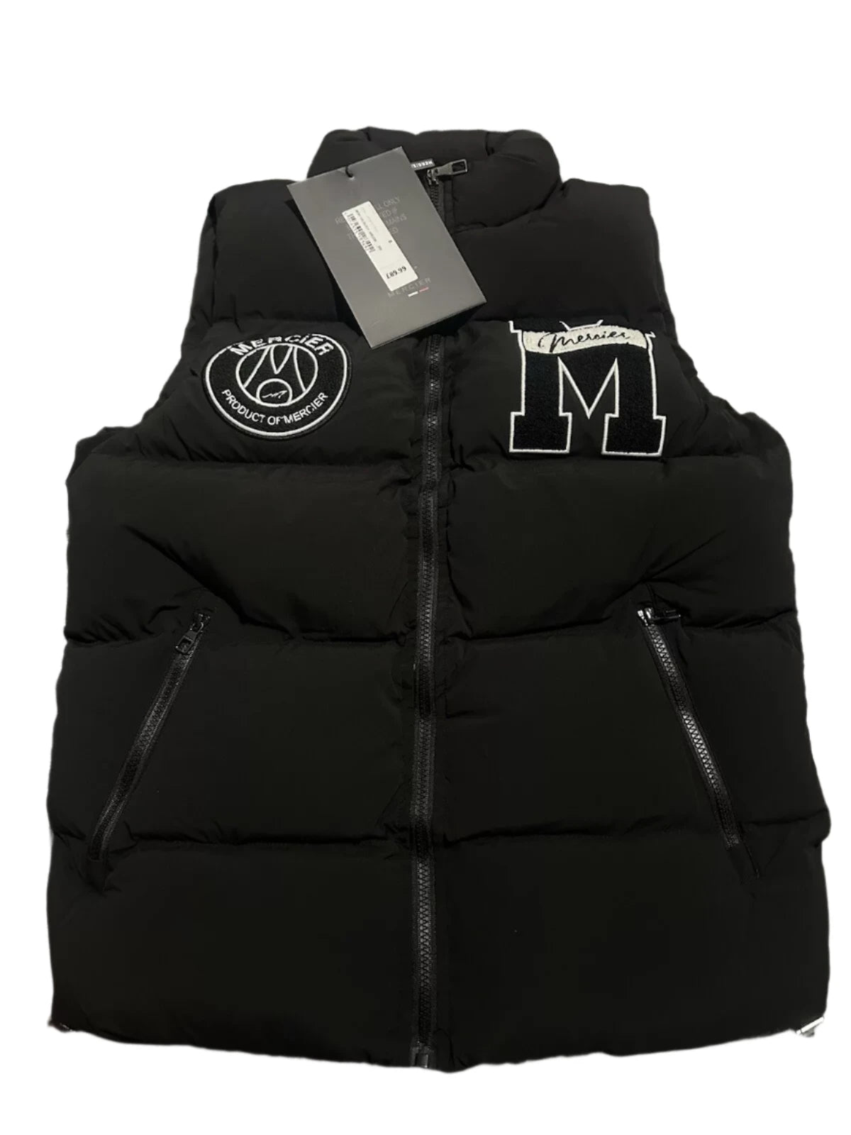 Mercier Varsity Gilet - Black