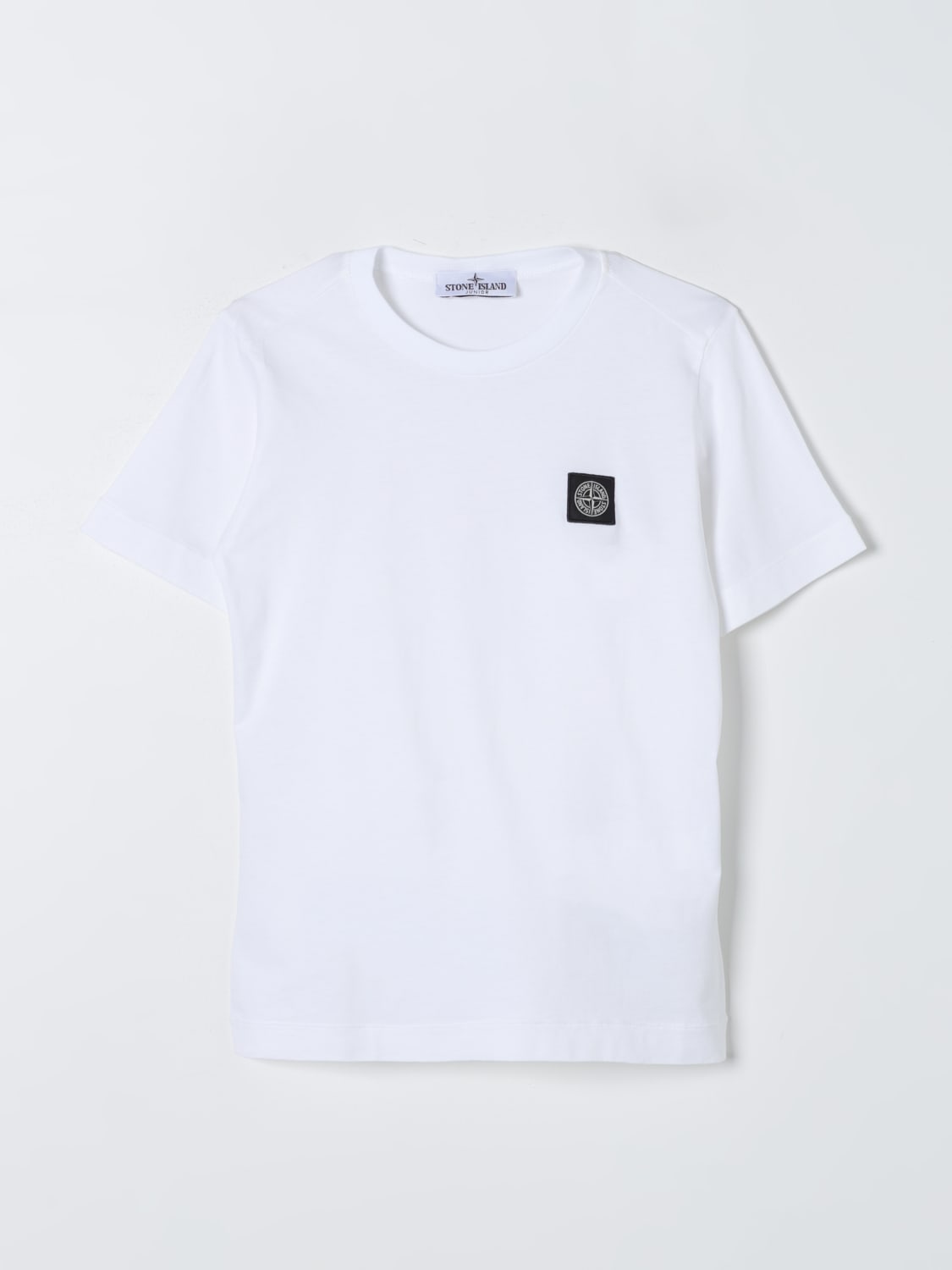 Stone Island Juniors Patch T-Shirt - White